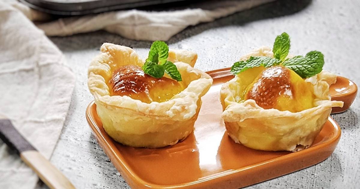 resepi portuguese egg tart  sedap  mudah oleh komuniti