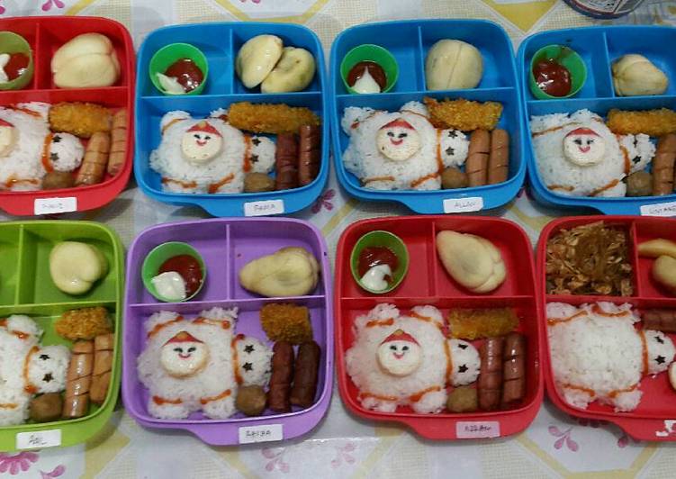 Bekal Anak Bento Turtle Fillet Ikan Nila Sosis Bakar😊👍