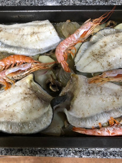 Una foto de Rodaballo al horno