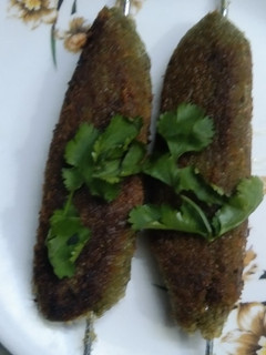 A picture of Hara Bhara Seekh Kebab.