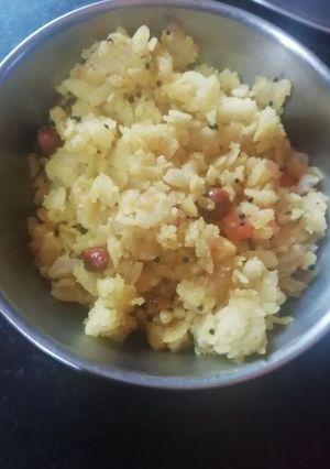 A picture of Masala poha.