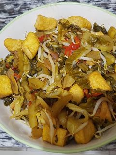 Foto resep 139. Tumis Sayur Asin Tahu toge