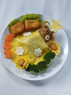Foto resep Bento Handmolding (Bento Rilakkuma)