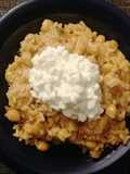 Ρύζι με Ρεβύθια, κάρυ και cottage cheese