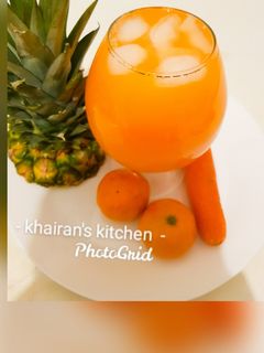 Pineapple, Orange and Carrot juice ainihin hoton girkin