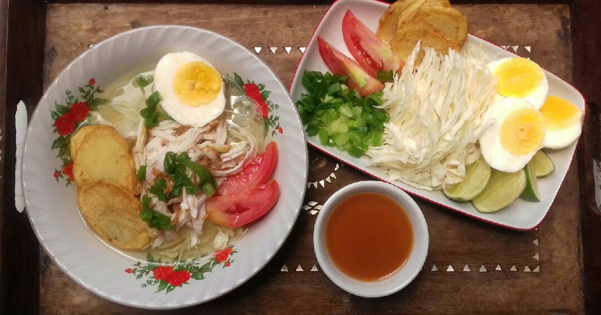 Resep Soto Ayam Simple Lengkap oleh dapur ade - Cookpad