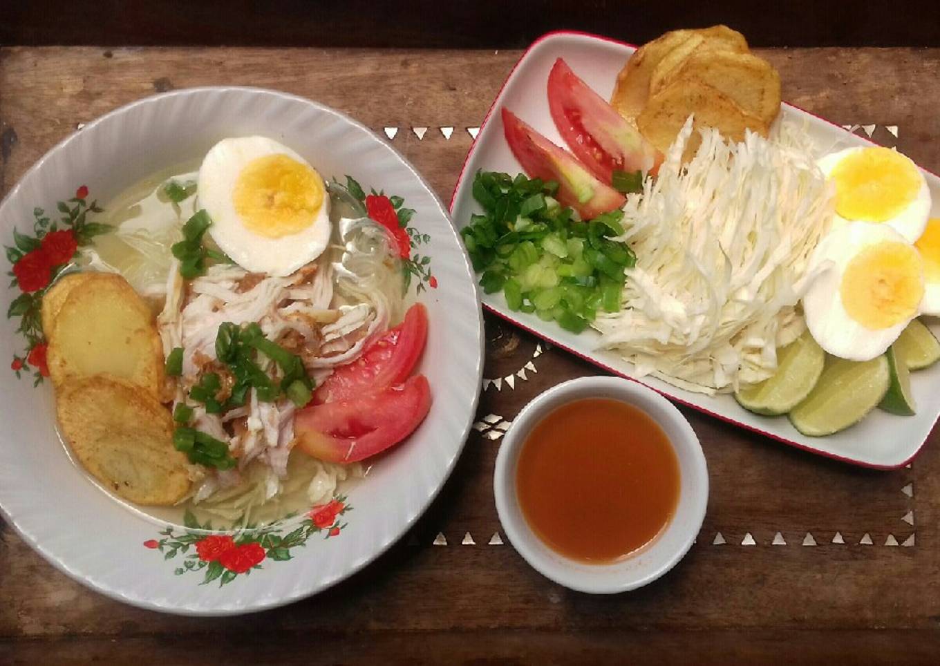 Soto Ayam Simple Lengkap