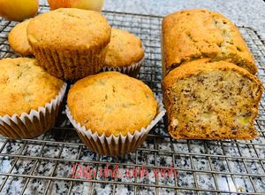 Hình của món Banana bread (bánh chuối nướng).