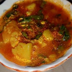 Aloo tamatar ki sabji A picture of Aloo tamatar ki sabji.