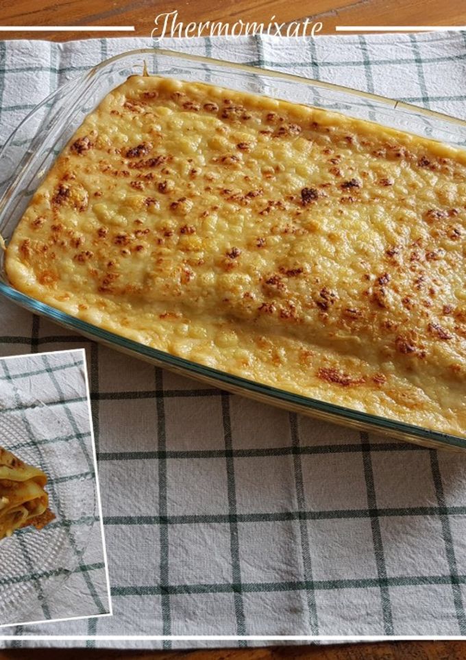 Una foto de Lasaña a la boloñesa con Thermomix