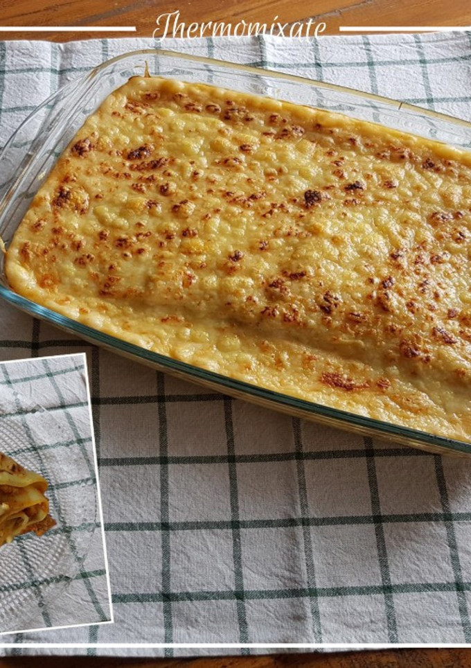 Una foto de Lasaña a la boloñesa con Thermomix