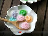 บัวลอย 5 สี เพิ่มลูกเล่นเป็นลายกุหลาบ