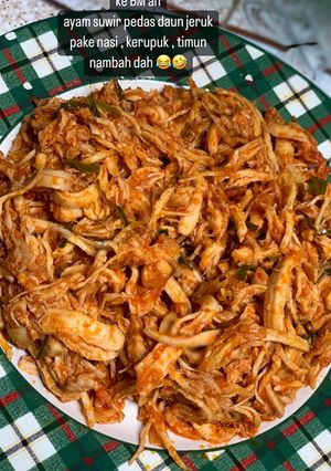 Foto resep Ayam suwir pedas