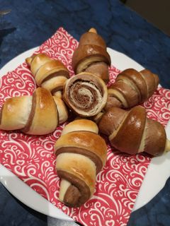 Habkönnyű csíkos kifli🥐🥐🥐 recept fotója