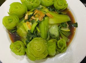 Hình của món Cải thìa xào tỏi dầu hào.