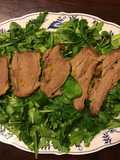 California Farm Crusted Lamb on Arugula