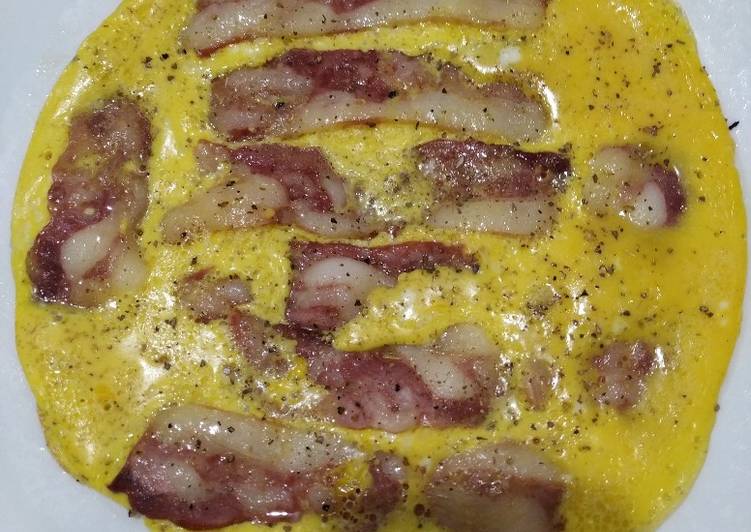 Bagaimana Membuat Bacon and egg Anti Gagal