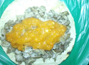 Una foto de Tacos de tripa de res a la Mario, s