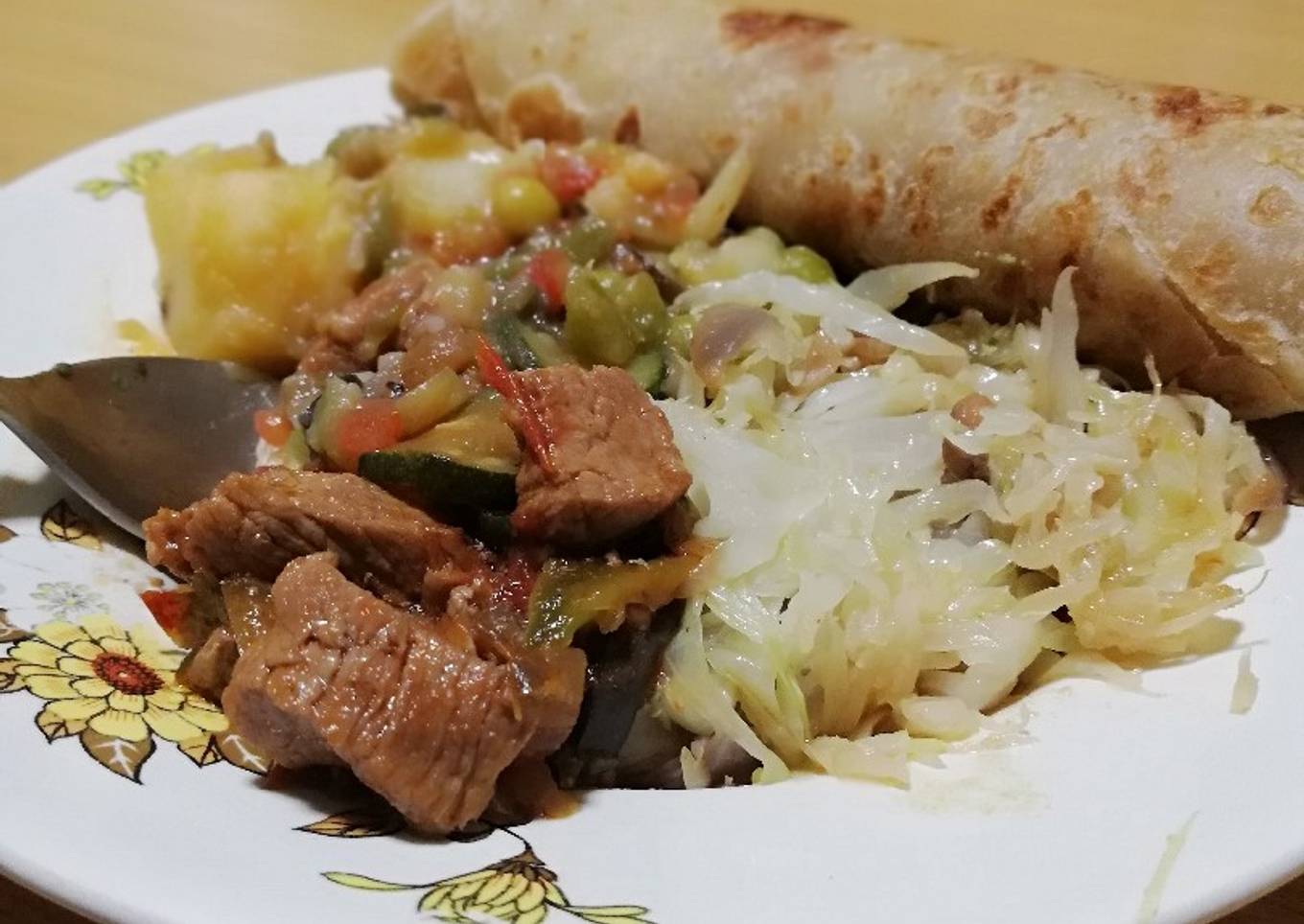 Chapatti beef stew<br />#4weekschallenge<br />#charityrecipe