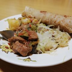 A picture of Chapatti beef stew#4weekschallenge#charityrecipe.