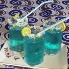 A picture of Blue lagoon cocktail.