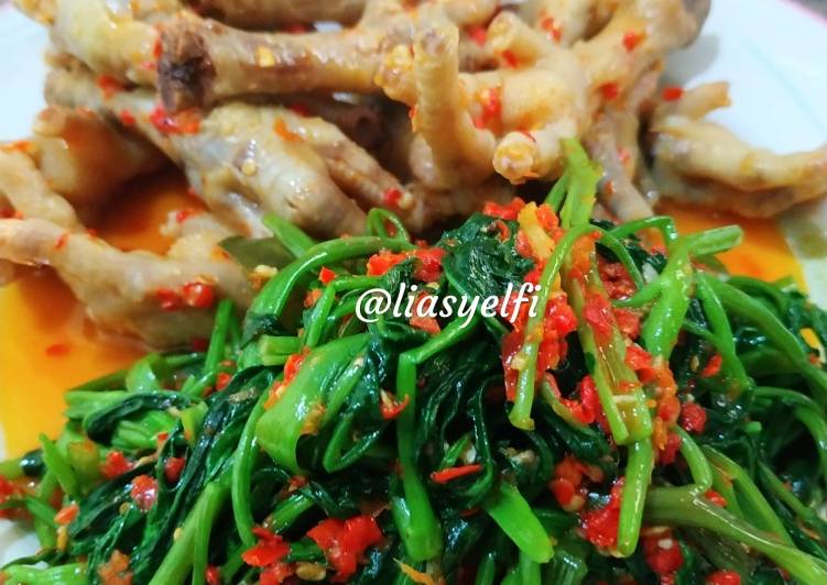 Cah kangkung ceker mercon