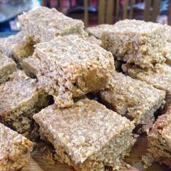 A picture of Carob Nut Butter Flapjacks.