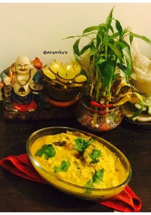 A picture of Doi Shorshe Katla Carp in the Yoghurt and Mustard Pastes Gravy.