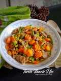 Tumis Buncis Mix Wortel, Jagung & Bakso