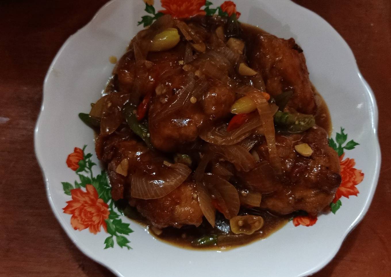 Ayam Goreng Krispi Saus Tiram