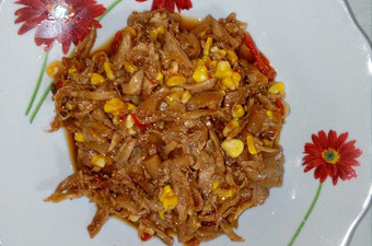 Resep Ayam Suwir Pedas feat Jamur Tiram dan Jagung Manis Anti Gagal
