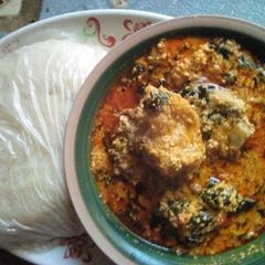 A picture of Melon soup and semo.