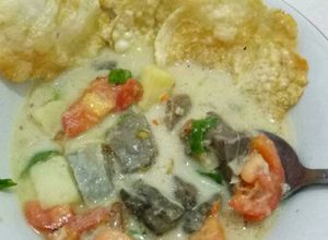 Foto resep Soto Betawi Paru (Santan+susu)