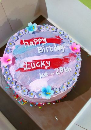 Foto resep Korean birthday's cake / kue ulang tahun korea