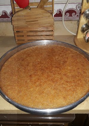 صورة لوصفة بسبوسة المحلات