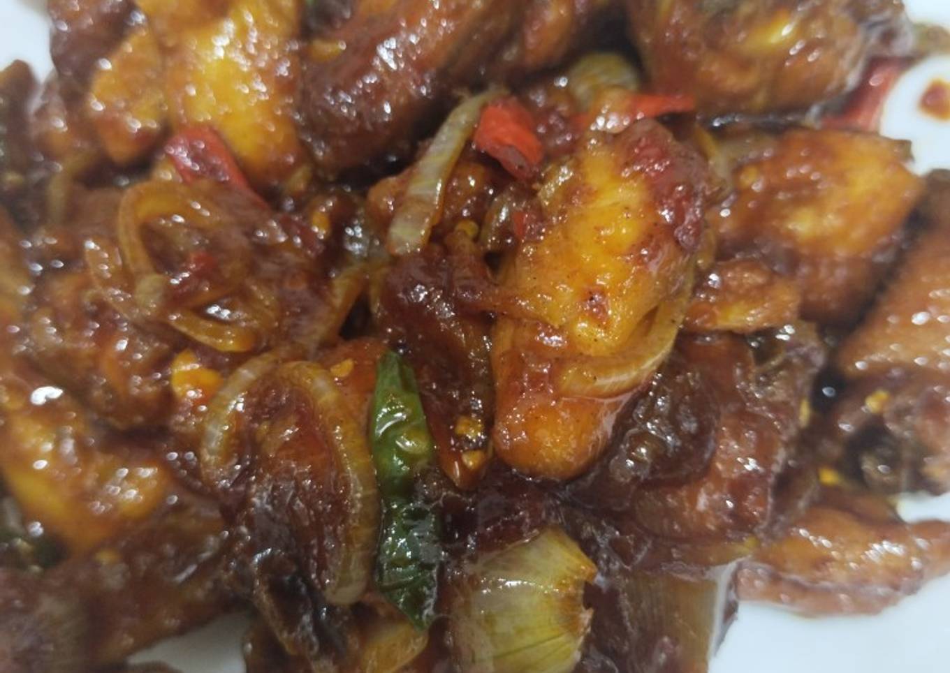 Ayam kecap pedas