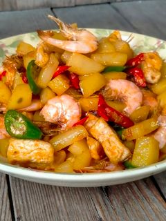 Foto resep Tumis Udang Tahu Kentang