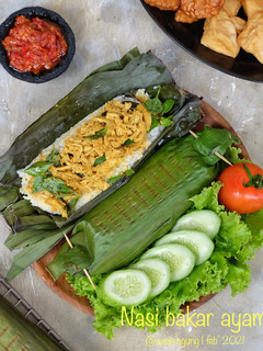 Foto resep Nasi bakar ayam suwir