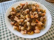Une photo de nouille aux crevettes