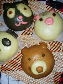 Foto resep Bakpao karakter / steamed bun isi ayam jamur dan coklat