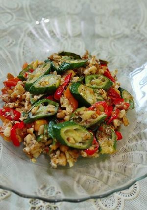 Foto resep Tumis Tempe Okra Hijau