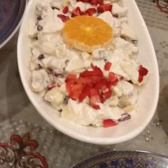 A picture of Creamy fruit salad.