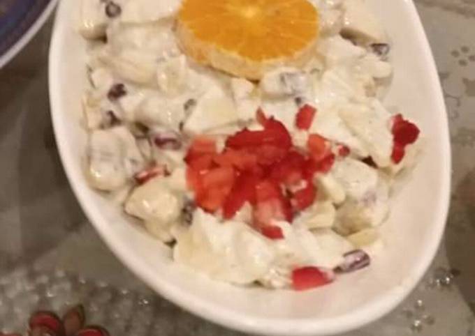 Recipe of Super Quick Homemade Creamy fruit salad