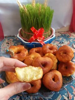 عکسی از دستور دونات زعفرانی