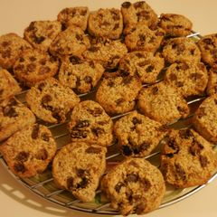 A picture of Almond Flour Raisin Cookies.