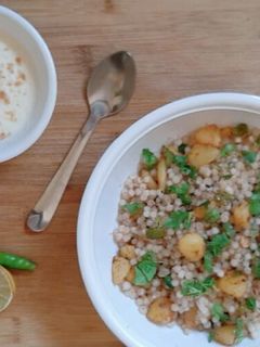 उपवासाची साबुदाणा खिचडी (upvasachi sabudana recipe in marathi) रेसिपी चे मुख्य फोटो