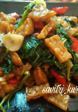 Foto resep Oseng Kangkung Tempe (very simple)
