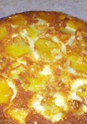 Una foto de Torta de manzana invertida