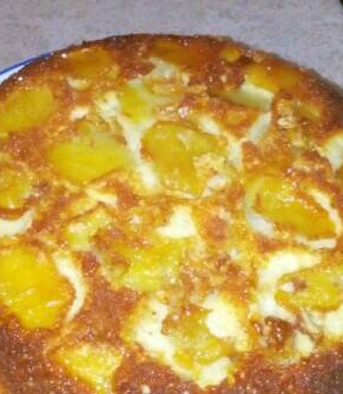 Una foto de Torta de manzana invertida