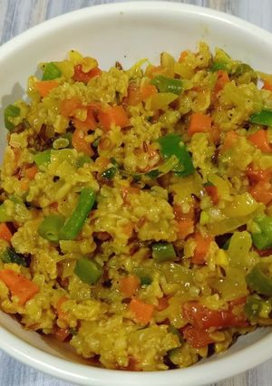 A picture of Masala Oats Recipe For Weight Loss.